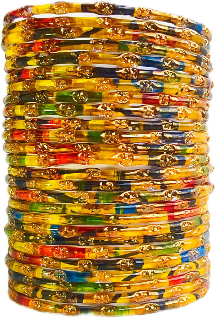 Diamond Drilled Glass Bangle